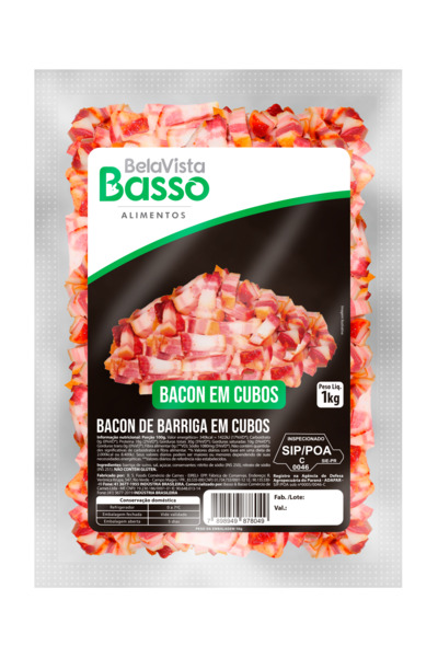 Imagem Bacon em Cubos de Barriga 1kg (Bela Vista)