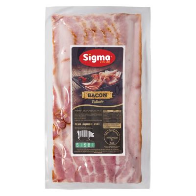 Imagem Bacon Fatiado Barriga 1kg (Sigma) 