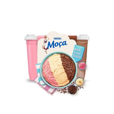 Imagem Sorvete Moça Trio Doceria Nestlé Pote 1,5L