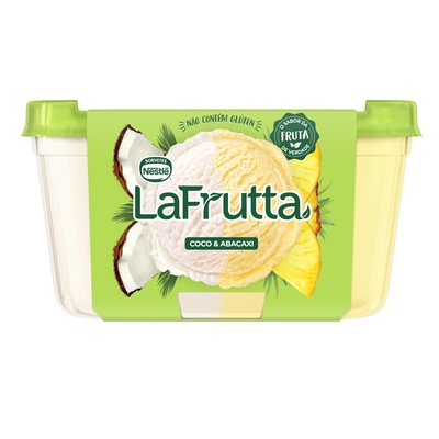 Imagem Sorvete La Frutta Abacaxi e Coco Nestlé Pote 1L