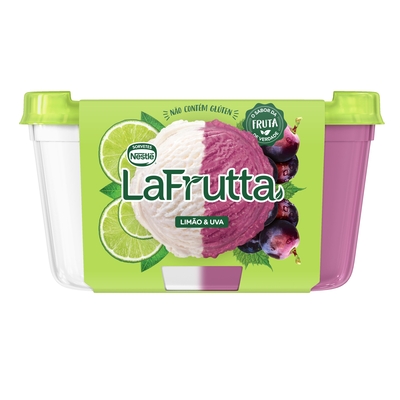 Imagem Sorvete La Frutta Uva e Limão Nestlé Pote 1L